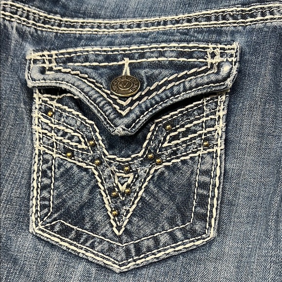 Vigoss Blue Straight Leg Jeans Classic Style - Picture 7 of 9